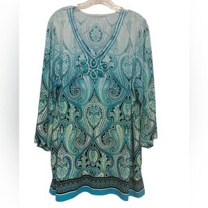 Beautiful Teal Paisley Women's Tunic